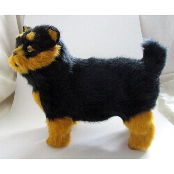 Lifelike Realistic Furry Black/Brown Cat/Kitten Figurine Standing Plush - Décor - Picture 2 of 11